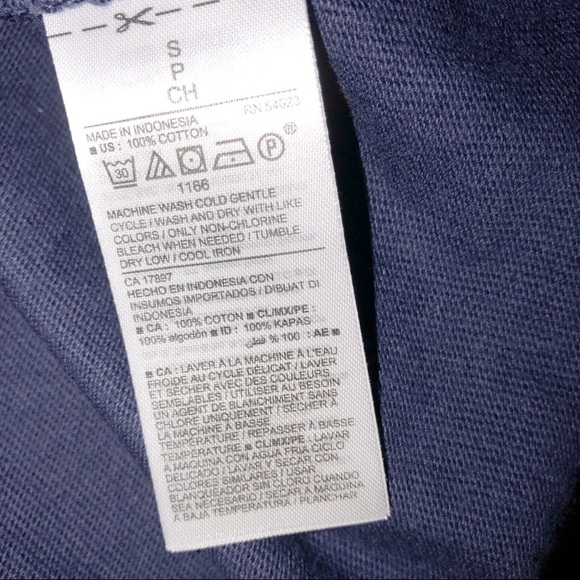 OLD navy small T-shirt lace up navy cozy dress - Picture 4 of 4